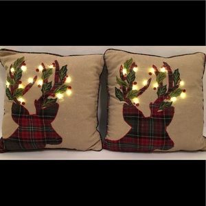 Light Up Reindeer Pillows